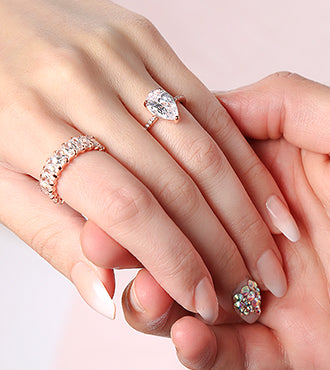 Silver Plated Big CZ Cubic Zircon Stone Rings Rings For Women