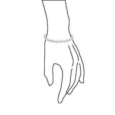 Modern Classic Polished 3-5MM Ball Bead Stretch Bracelet in Sterling Silver - Bling Jewelry