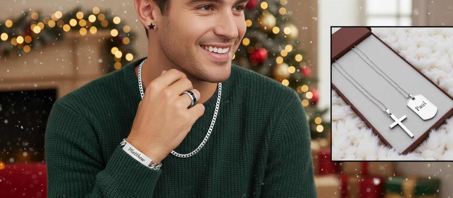 Distinctive Men’s Jewelry. Gift Him Sparkle: Unwrap Timeless Style This Christmas