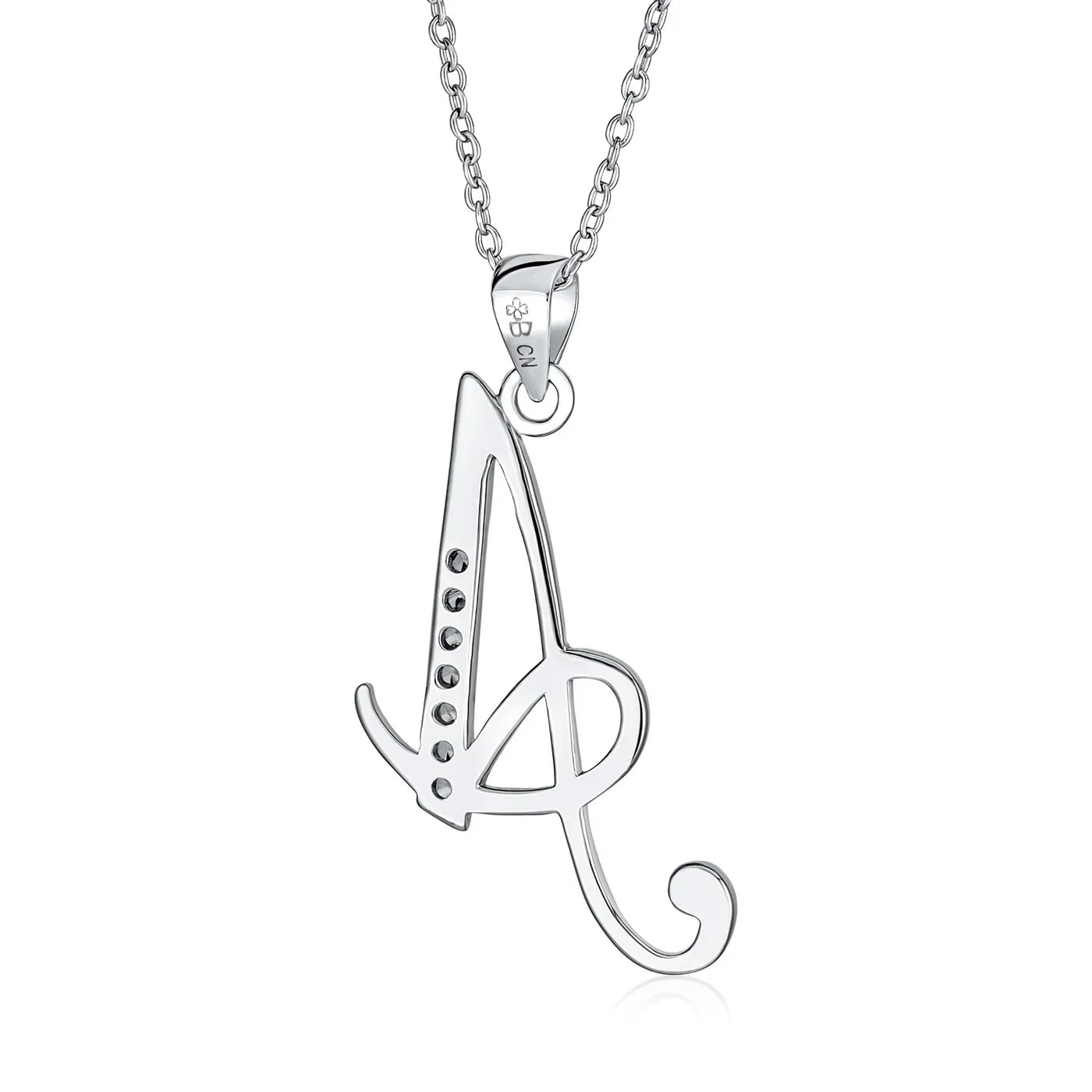 Cursive letter a necklace Clearance