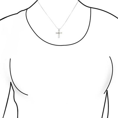 Religious Mother Of Pearl MOP Cross Pendant Necklace Silver Plated Snake Chain