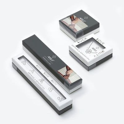 Ayllu Heart Infinity Clover Pendant Necklace Love and Luck