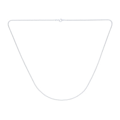 Strong Shot Bead Ball Sterling Silver Necklace for Men Nickel-Free Made in Italy