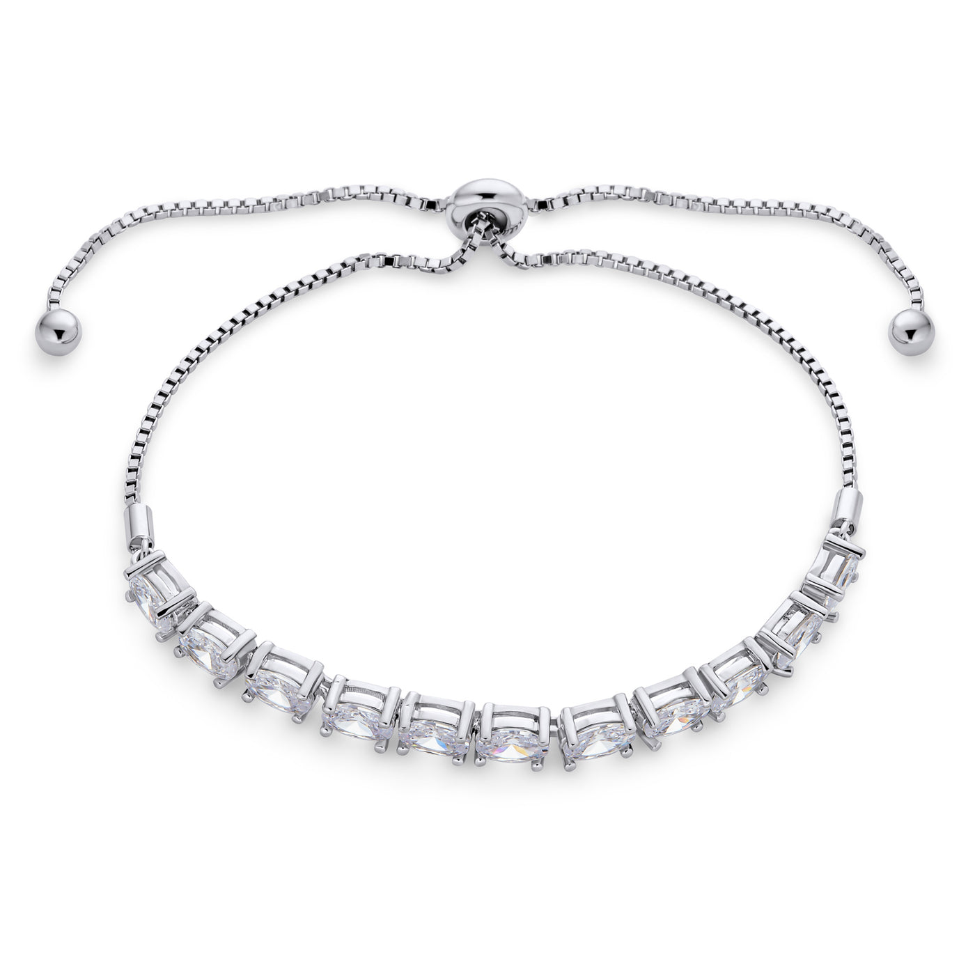 Bridal Prom Oval CZ Bolo Tennis Bracelet & Halo Stud Earrings Jewelry Set