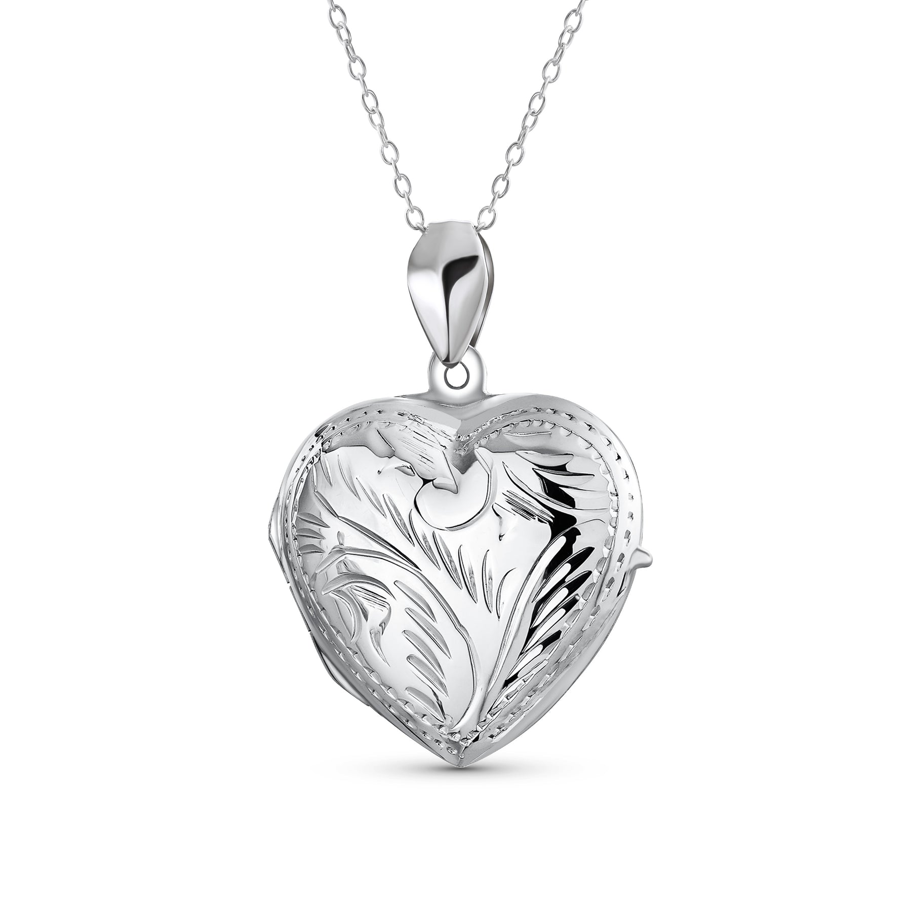 Vintage Style Heart Shaped Locket Necklace for Teens - Holds Photos Si ...
