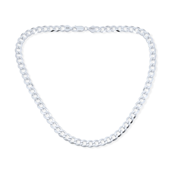 cuban-silver-chain-necklace-  display picture 1