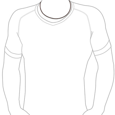 Set of 2 Black Brown Genuine Leather Braided Cord Necklace - Bling Jewelry