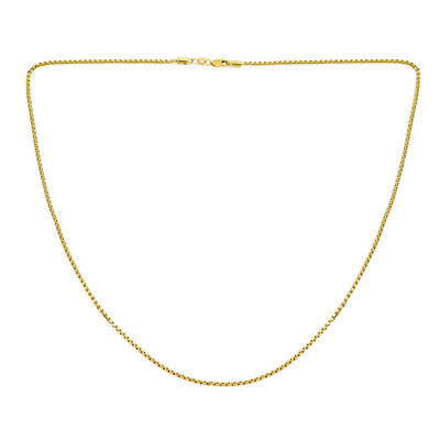 GENUINE Solid Yellow Real 10K Gold BOX Chain Necklace 100 Gauge 1.6 MM