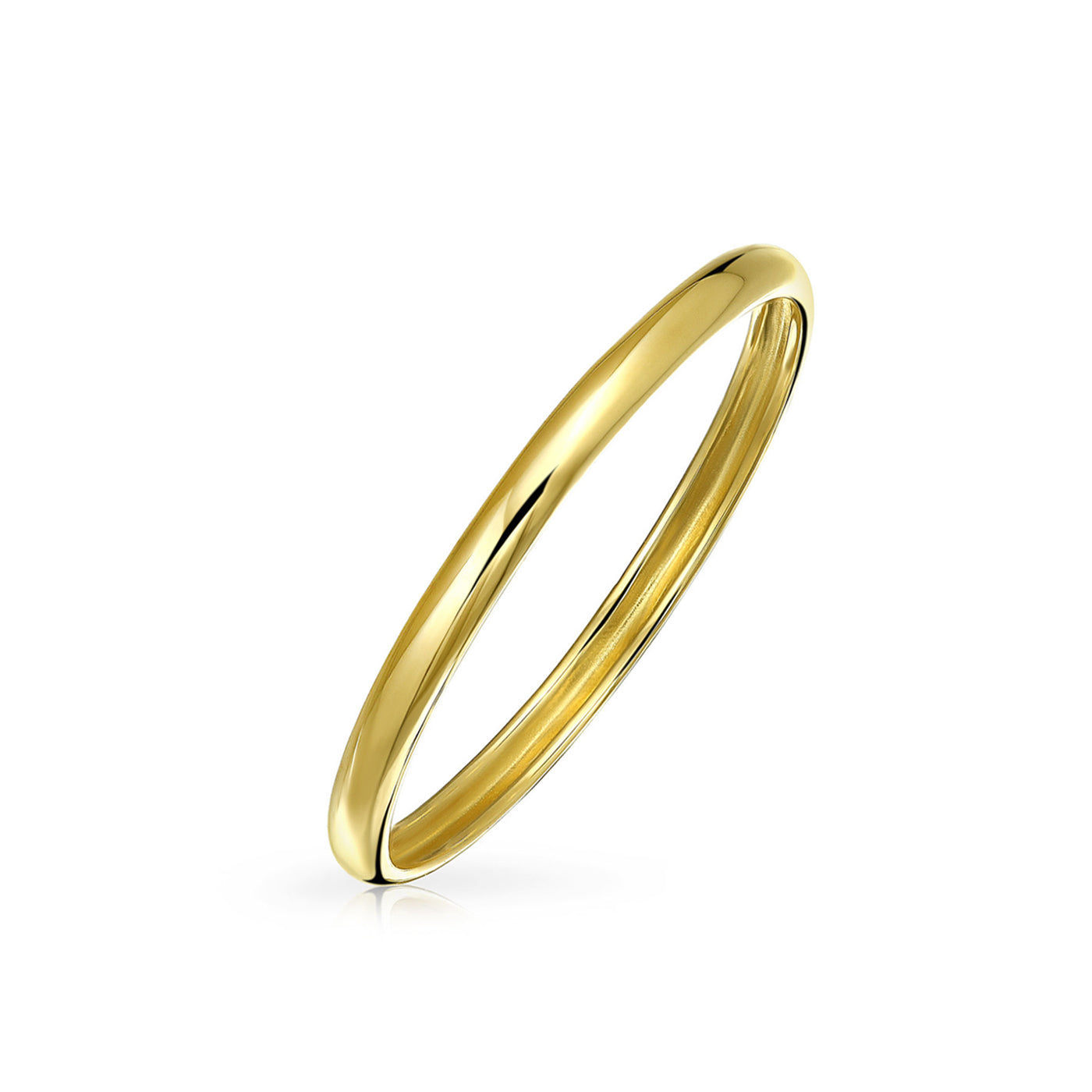 Thin Stackable Mid Finger Genuine Yellow 14K Gold Wedding Band Ring 1.7MM Band