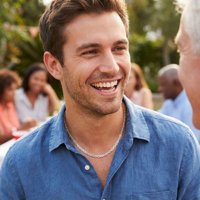 Men's Heavy Sterling Silver 9MM Mariner Chain Necklace Unisex Made in Italy 24"