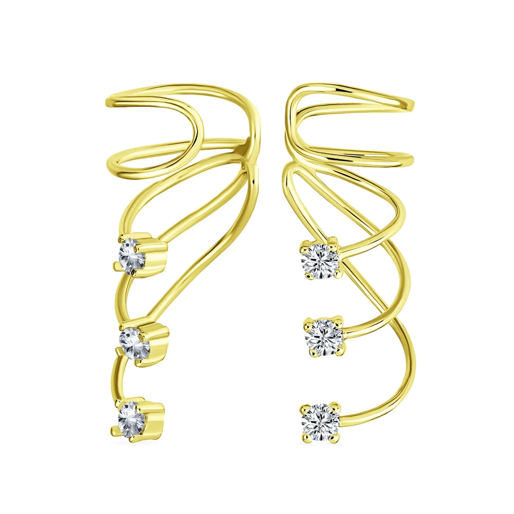 Dazzling Cubic Zirconia Pave Square Shape Stud Earrings In Rhodium - Foto 11