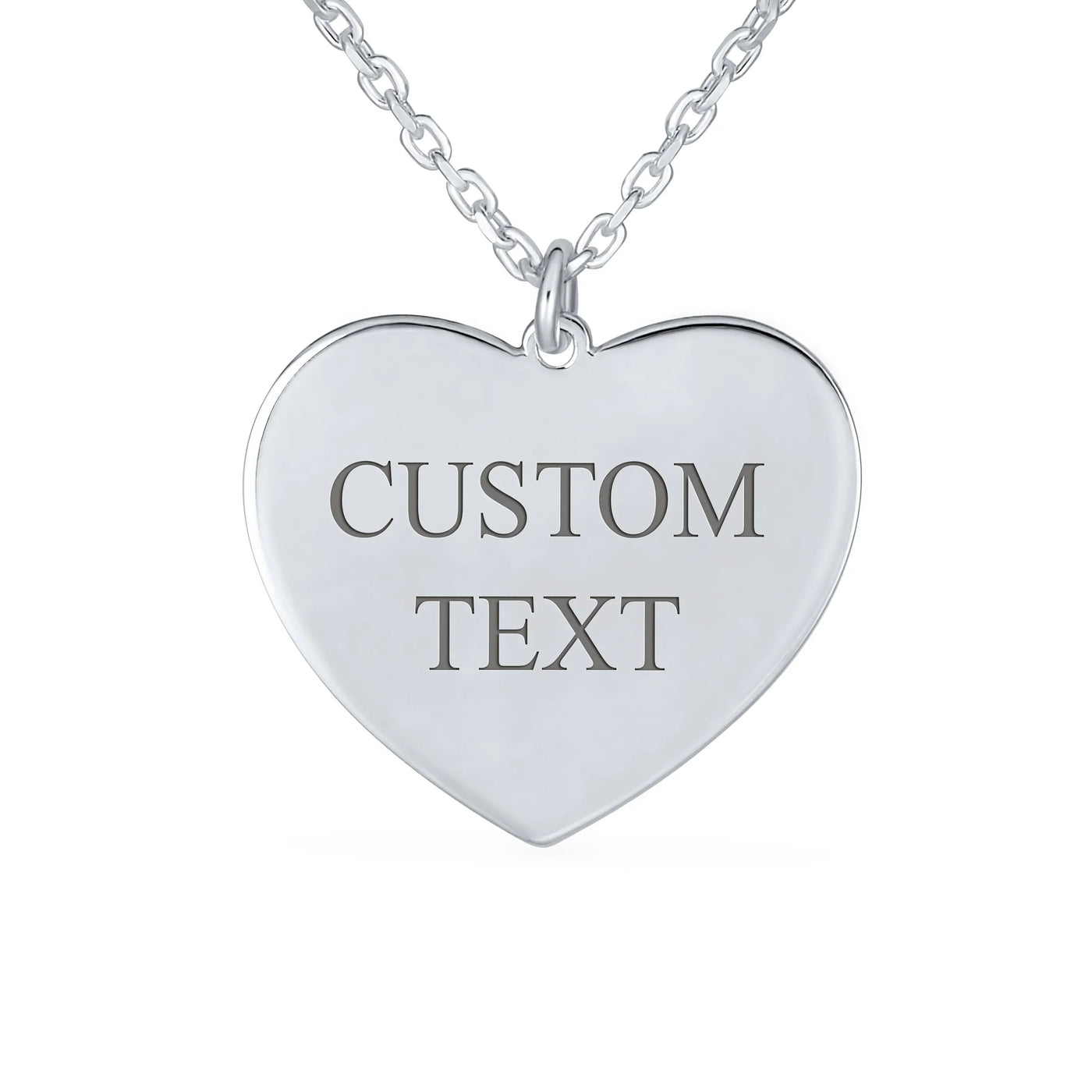 Cartoon Mother Daughter Heart Pendant Necklace Sterling Silver Inspirational - Bling Jewelry