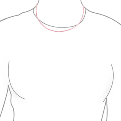 Pink Satin Silk Cord Necklace with Silver Lobster Clasp for Men Multiple Lengths - Bling Jewelry