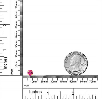 Oct-Tourmaline Pink Round YG