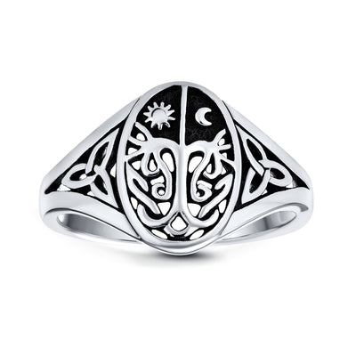 Celtic Tree Of Life Sterling Silver Ring Sizes 5-10 | .925 Sterling Silver Medium Band, Made In Thailand