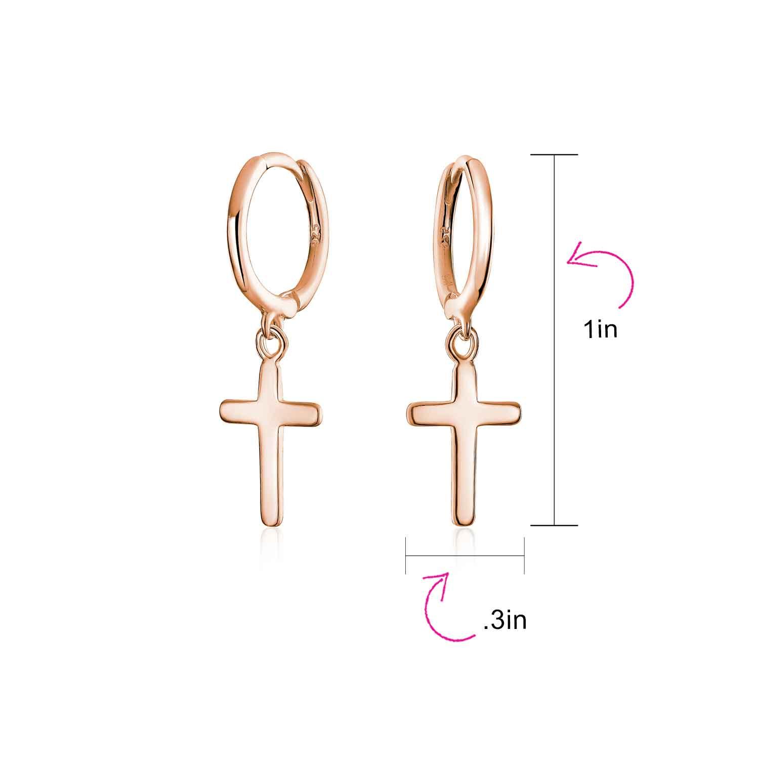 Kpop cross earrings Clearance