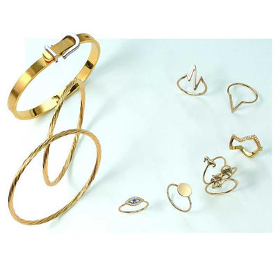 Minimalist Thin 1MM Band Stackable Nautical Seahorse Ring Gold Plated Silver