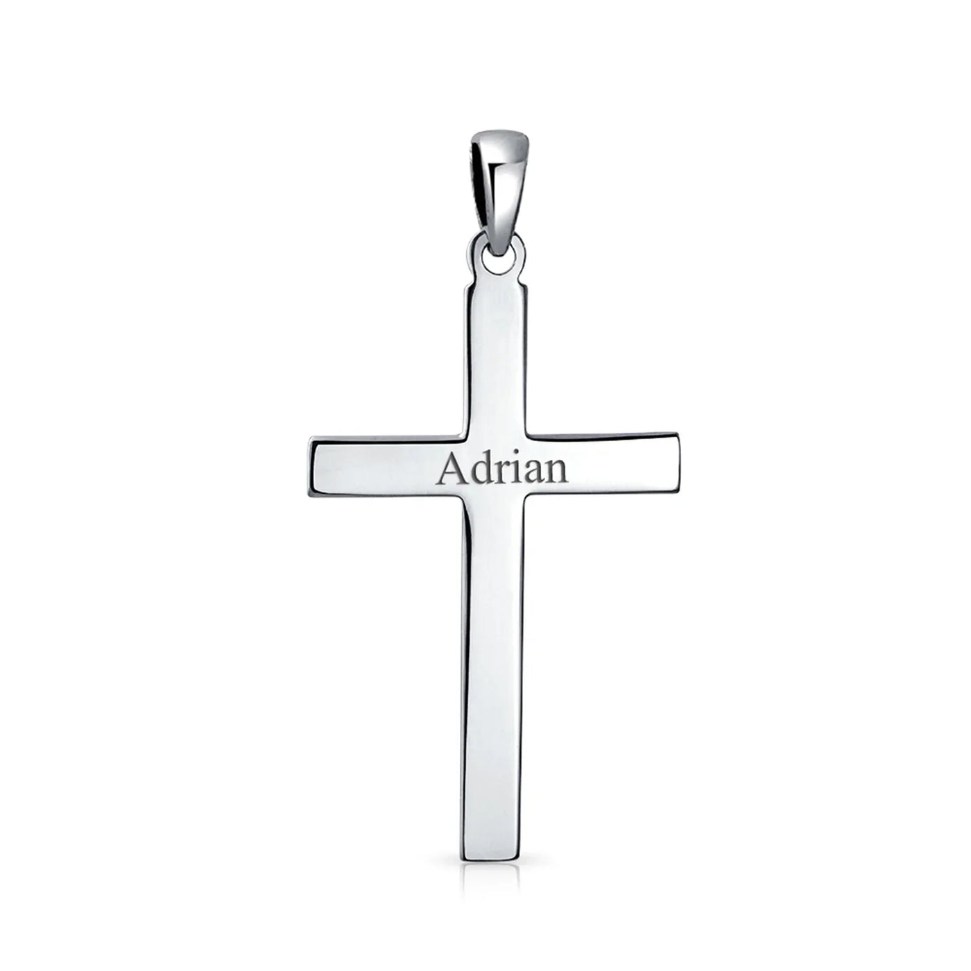 Unisex Religious Cross Pendant Necklace in Sterling Silver for Men - Bling Jewelry