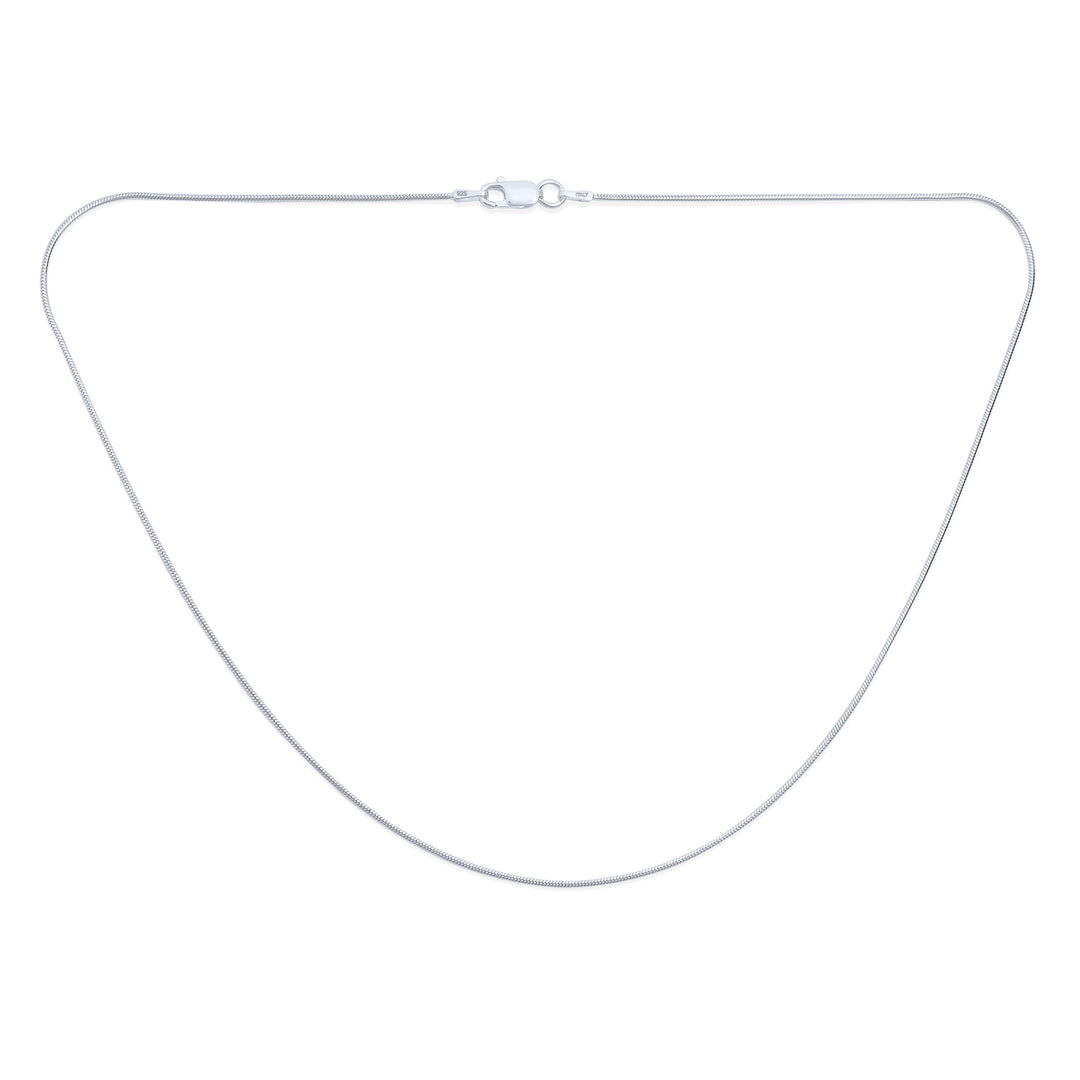 thumbnail image 2 of Genuine Solid 925 Sterling Silver Snake Chain Necklace – Handmade, Nickel-Free 2 of 2