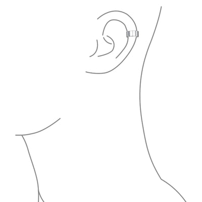 Set of 2 Statement Ear Cuff Cartilage Earrings For Non Pierced Ears Gold Plated - Bling Jewelry