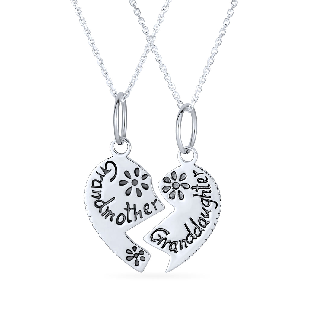 SOUKISS Grandma Heart Charm – 925 Sterling Silver, Dangle Style, Fits Pandora & Chamilia Bracelets