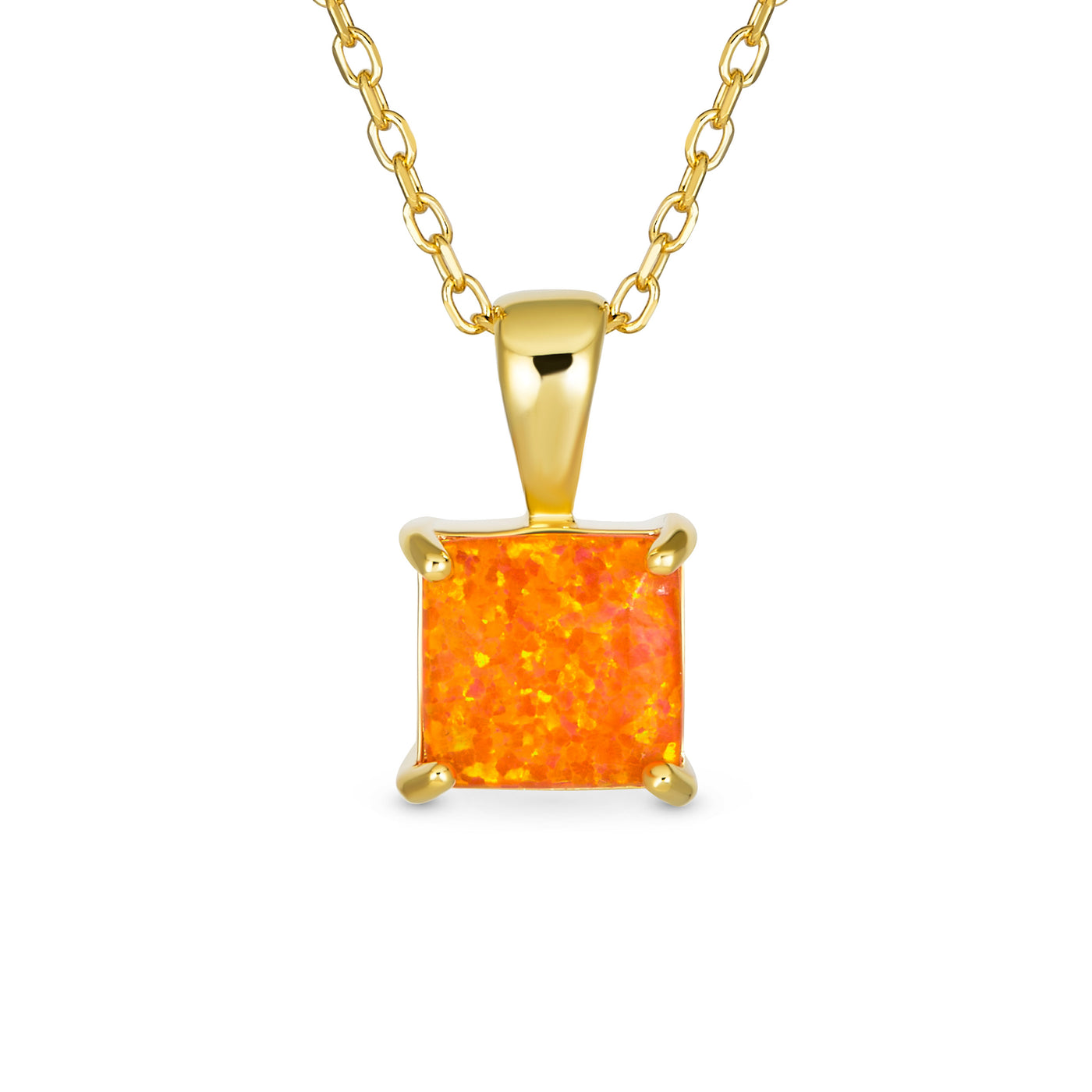 Orange Opal Necklace