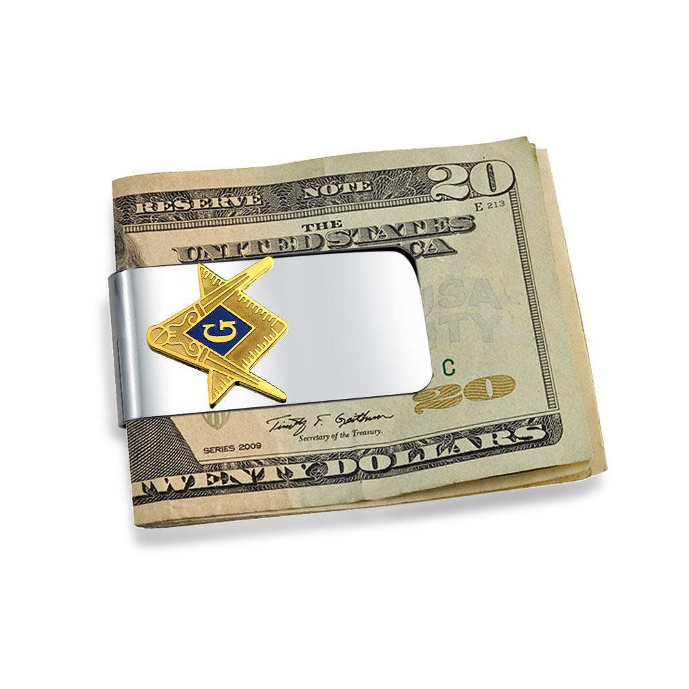 Masonic Leather Money Clip MC-320, LA Fraternal Supply Company Masonic Leather Money Clip MC-320, LA Fraternal Supply Company