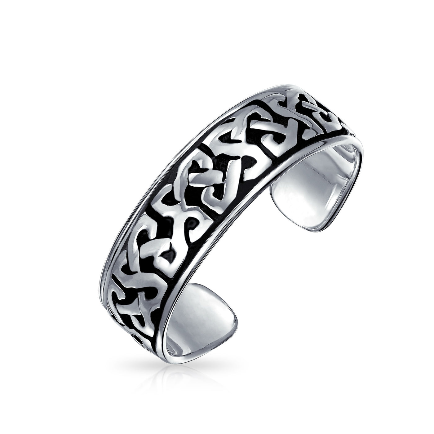 Celtic Trinity Love Knot Toe Rings Band Oxidized .925 Sterling Silver ...