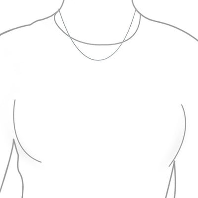 Thin Spiga Wheat Chain Necklace Silver 2.5 MM 030 Gauge - Bling Jewelry