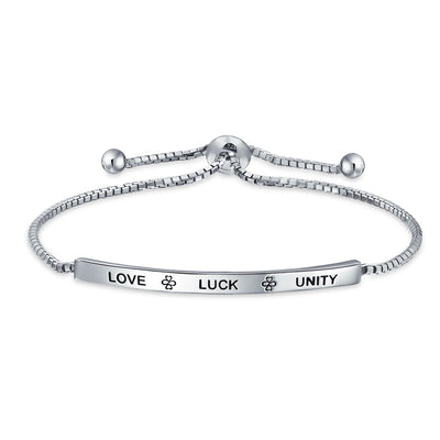 Ayllu Heart Infinity Clover Love Luck & Unity Bolo Bracelet & Stud Earrings