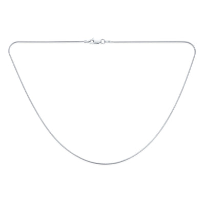 Set of 2 2MM Flexible Strong Snake Chain Necklace Sterling Silver 16 & 18 Inch - Bling Jewelry