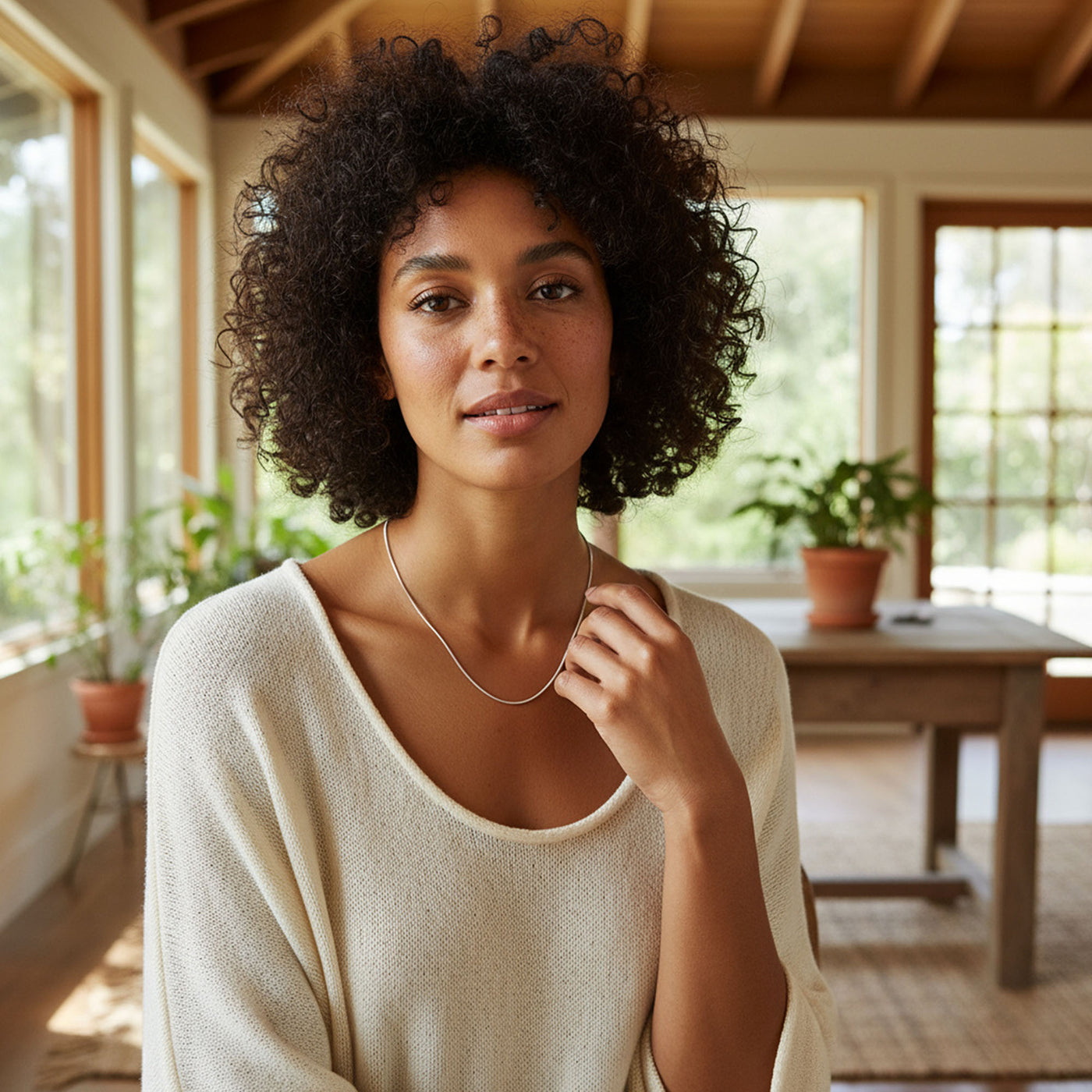 2MM Sterling Silver Snake Chain Necklace Made in Italy