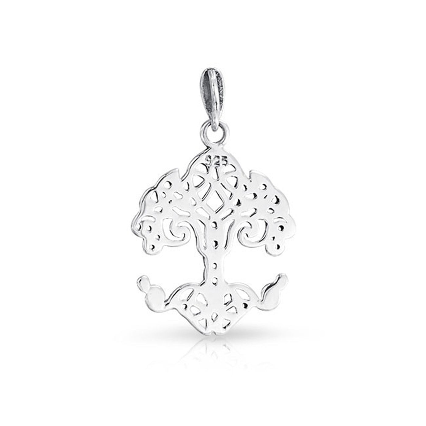 Tree Of Life Pendant Celtic Knot Wishing Tree Necklace Sterling Silver