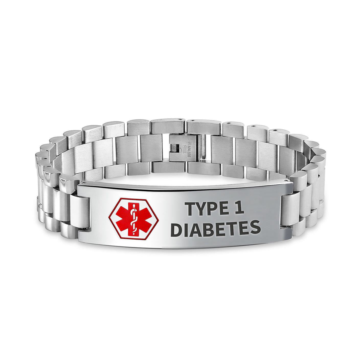 Medical Anaphylaxis Identification Bracelets Medic Alert ID Disease Allergy  Alarm Layered Silicone Wristband Women Men's Personalized Meds Jewelry for  Emergency,8.26 Inch - Walmart.com