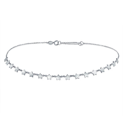 American Patriotic Celestial Rock Star Collar Necklace & Dangle Earrings Set