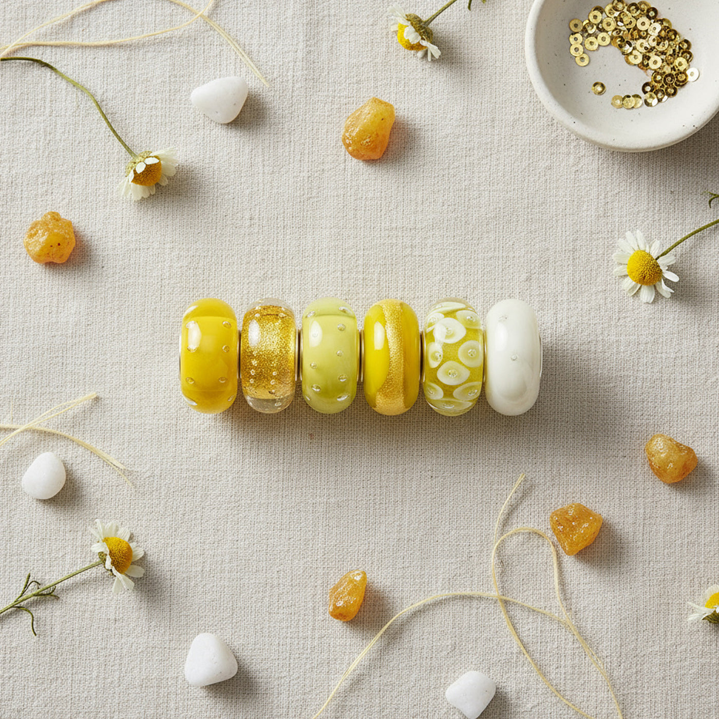 Mixed Set Sterling Silver Core Murano Glass Charm Bead for European Bracelet